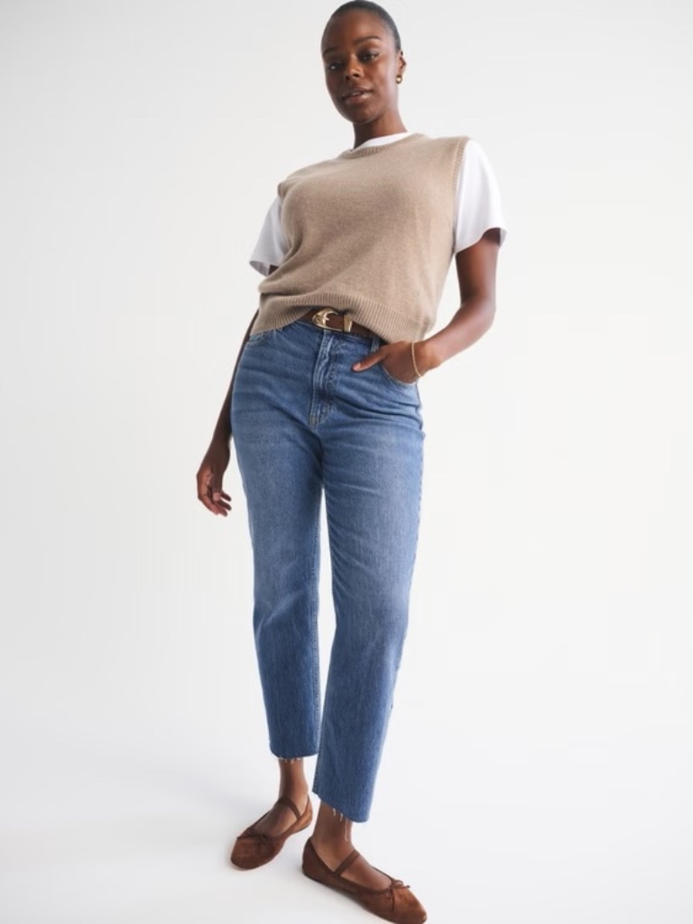 Abercrombie & Fitch The Ankle Ultra High Rise Medium Wash Size 2